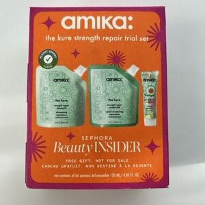 Amika The Kure Repair Set with Orange and Green Packaging